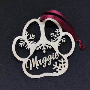 Paw Print Ornament