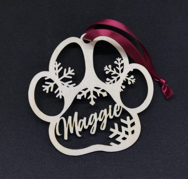 Paw Print Ornament
