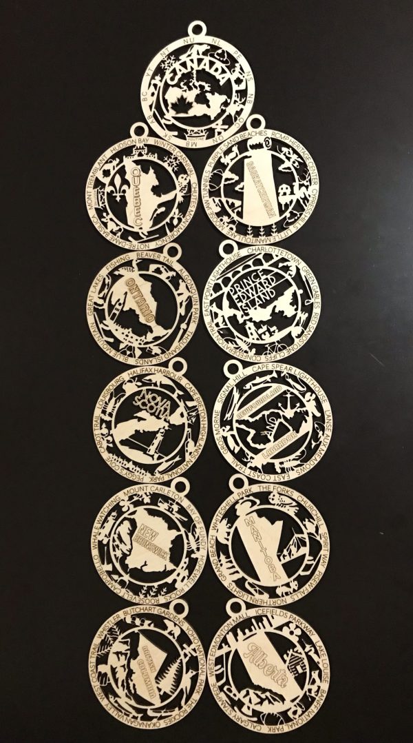 Oh Canada Provincial Ornaments - Image 12