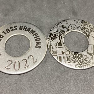 Personalized Stainless Steel Washer Toss Set (3)