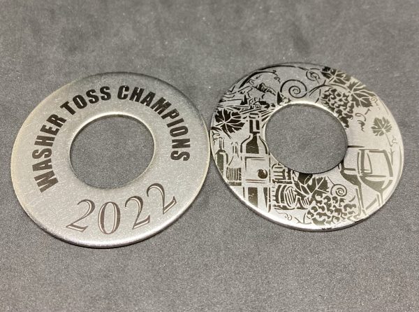 Personalized Stainless Steel Washer Toss Set (3)
